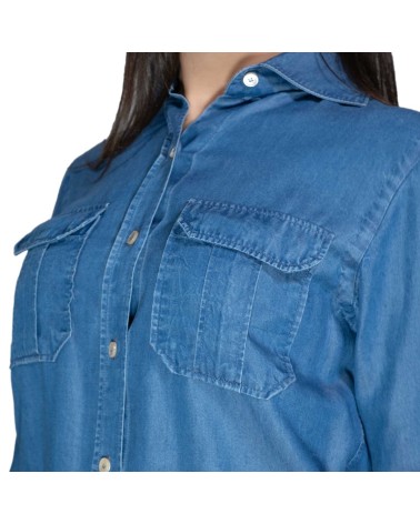 Denim Stone Washed Western Shirt