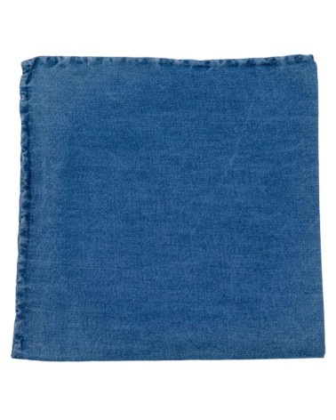 Denim Stone Washed Pocket Square